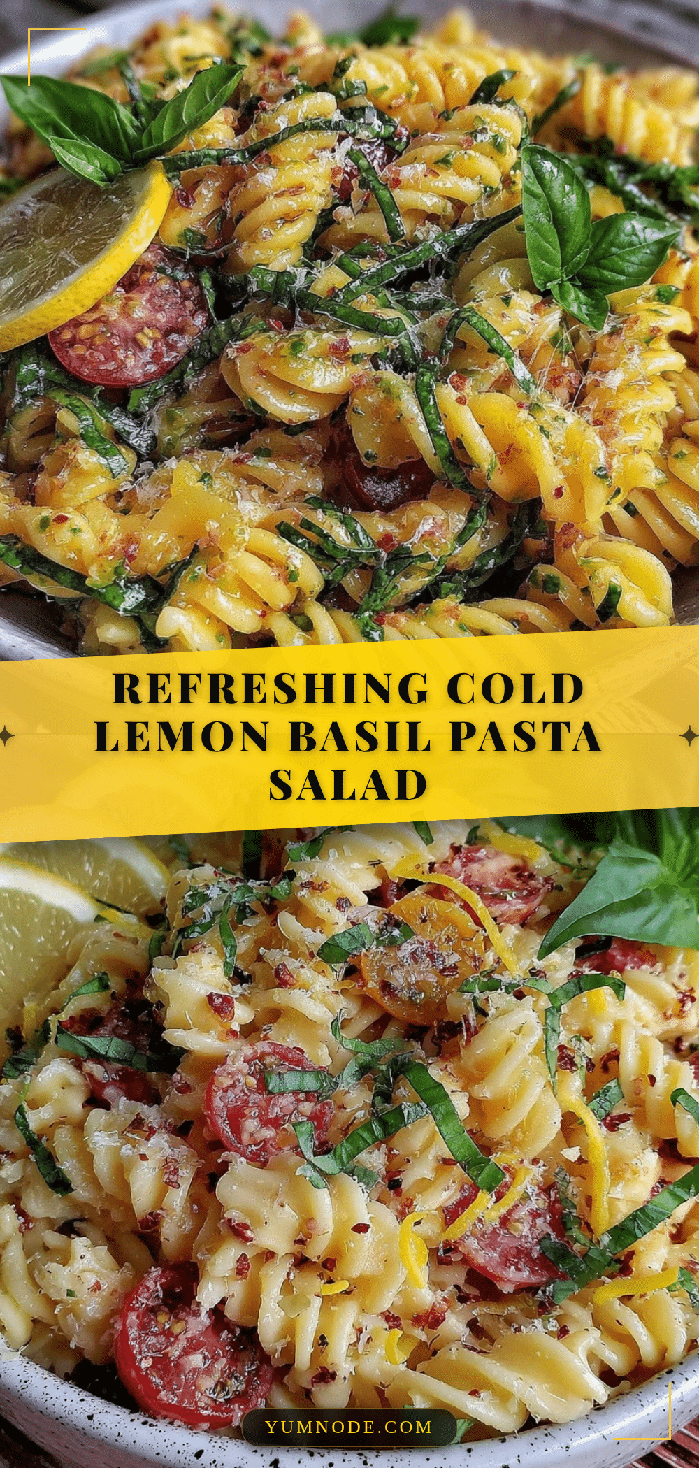 lemon basil pasta salad recipe