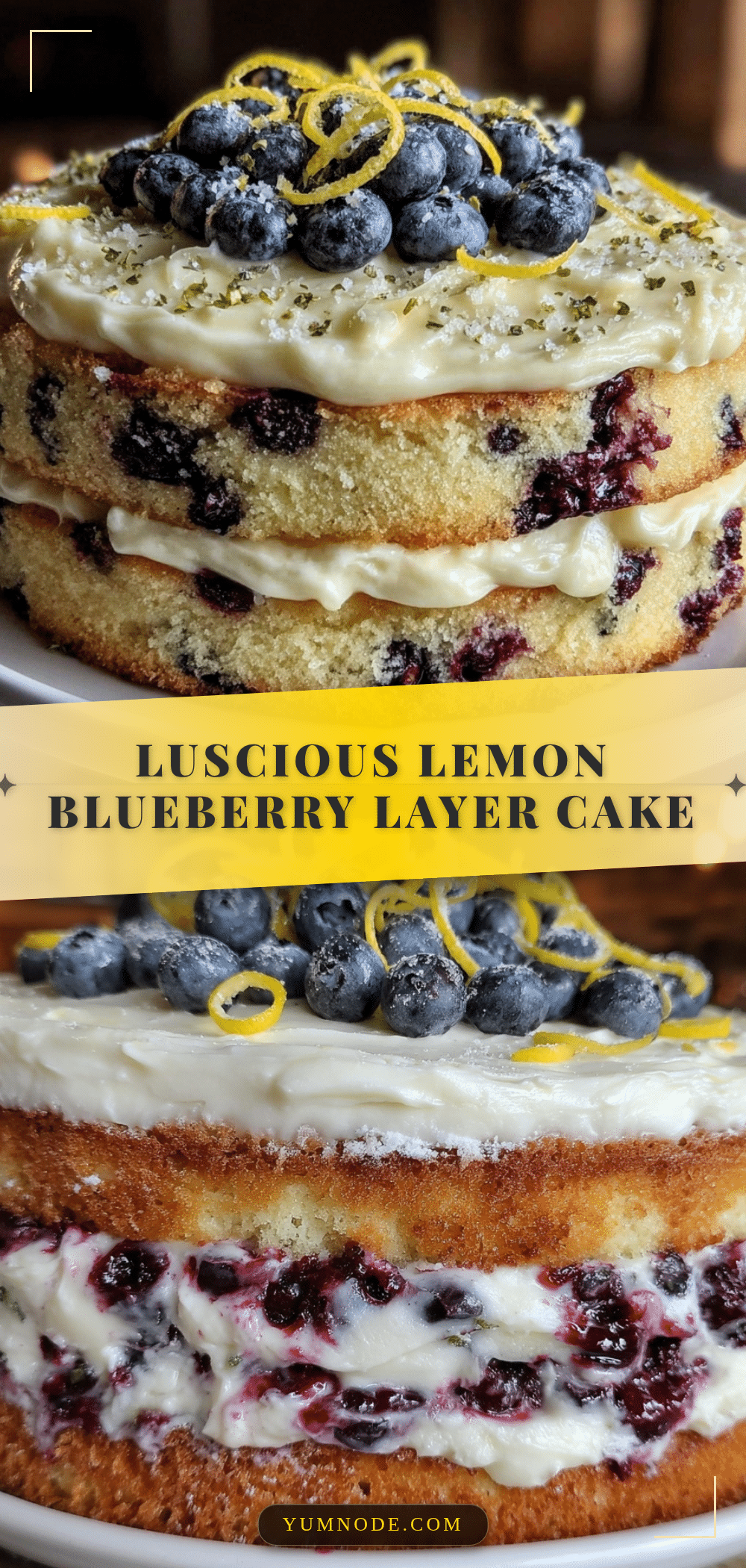 lemon blueberry layer cake recipe