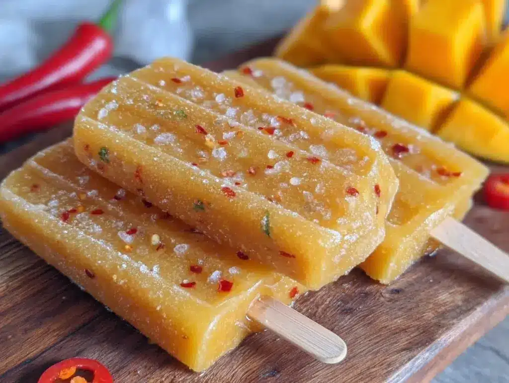 mango chili margarita popsicles - featured image