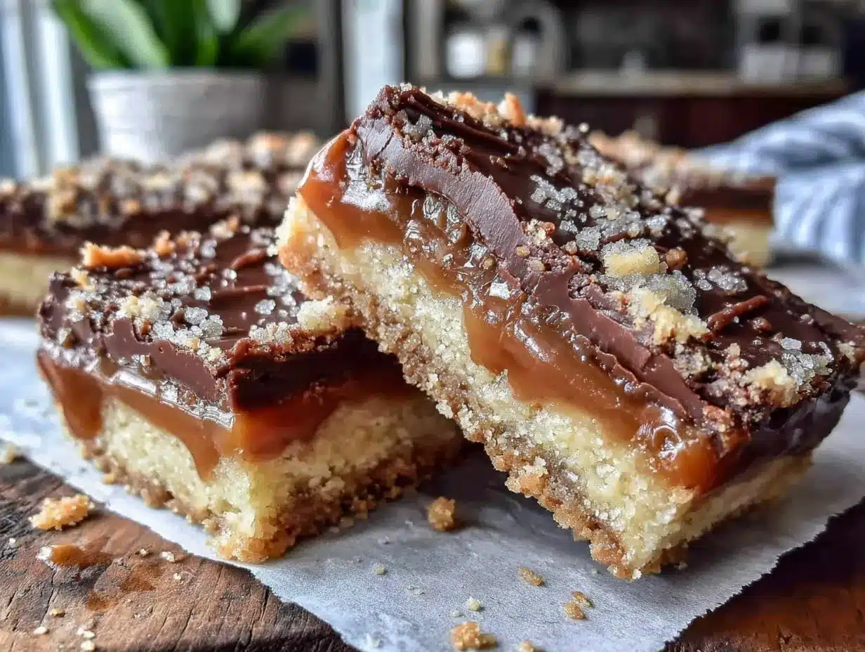 millionaires shortbread bars preparation steps