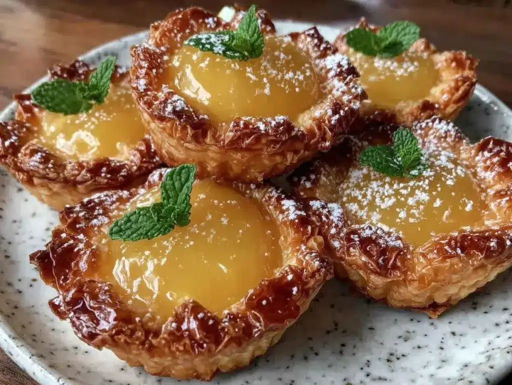 mini lemon curd tarts - featured image