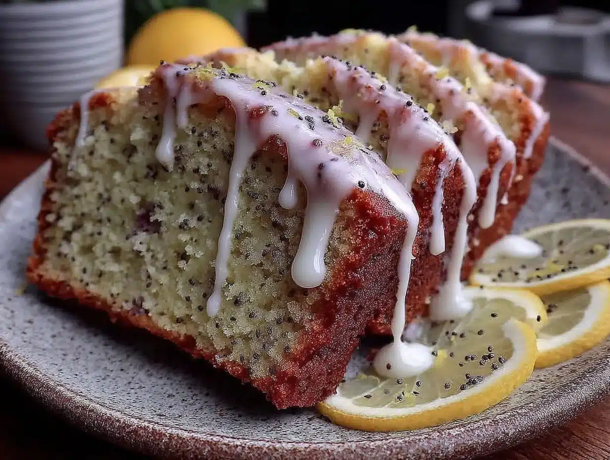 moist gluten-free lemon poppy seed brunch cake preparation steps