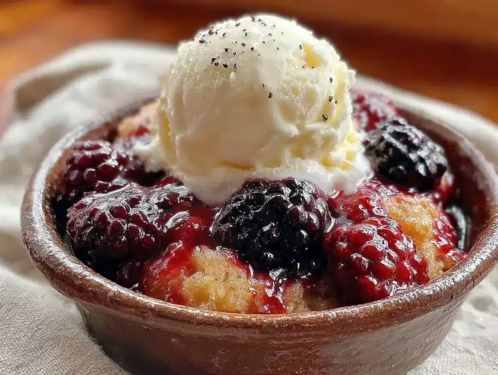 mulberry cobbler - featured image