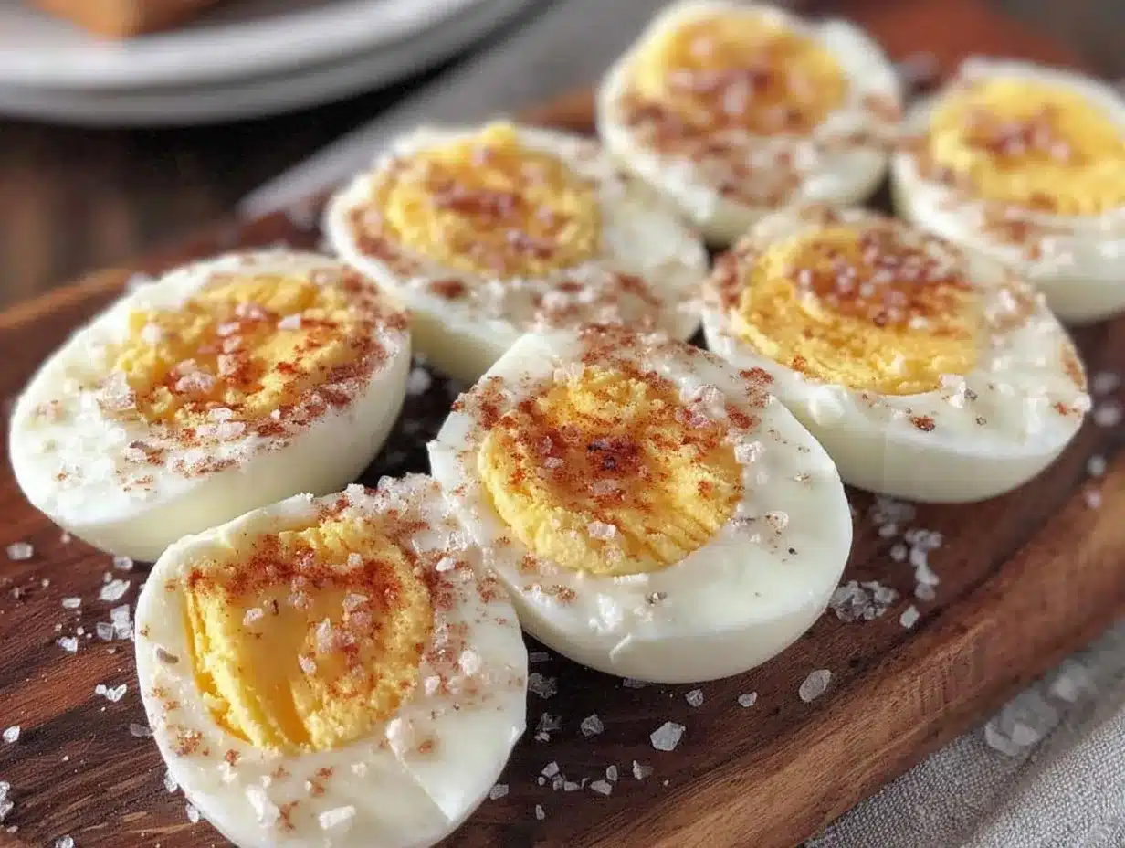Ninja Foodi hard boiled eggs preparation steps