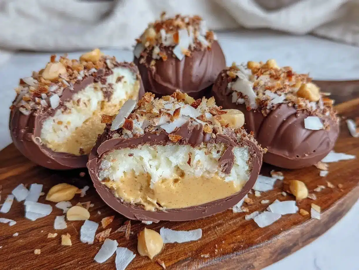 no-bake peanut butter chocolate eggs preparation steps