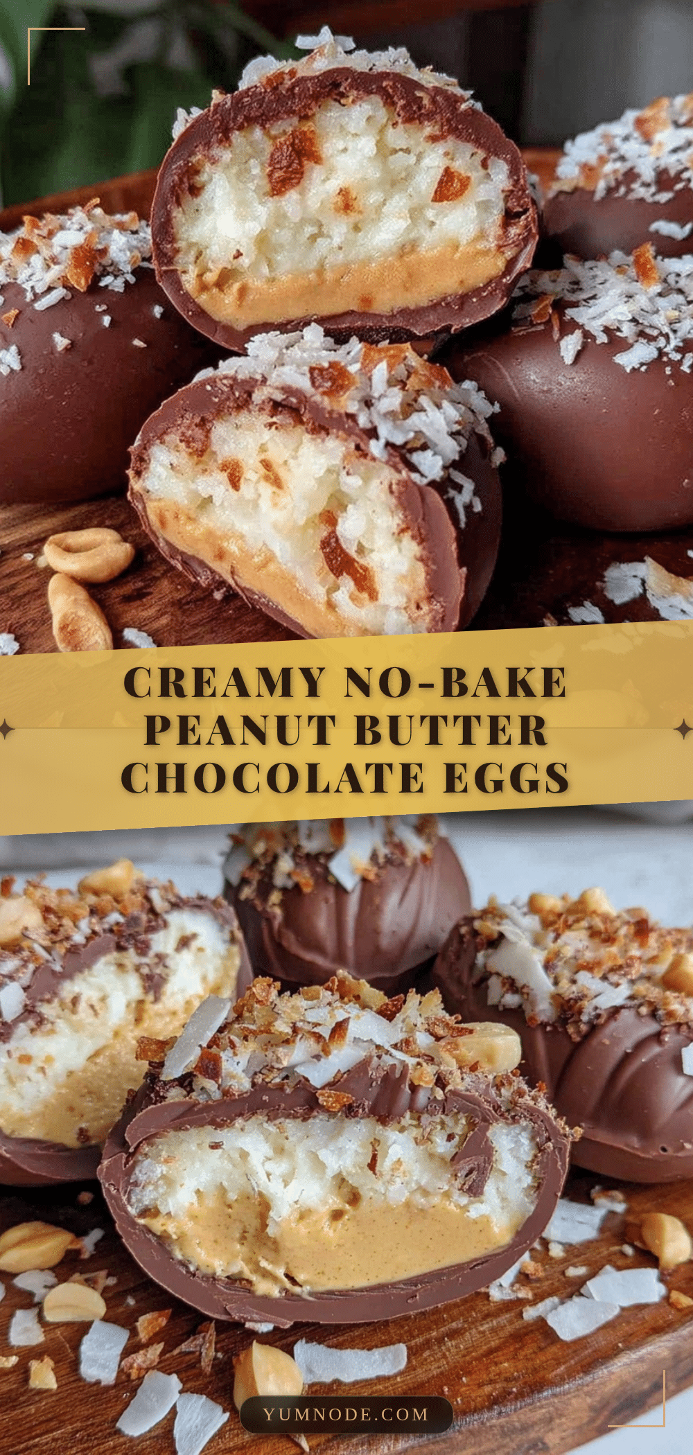 no-bake peanut butter chocolate eggs recipe