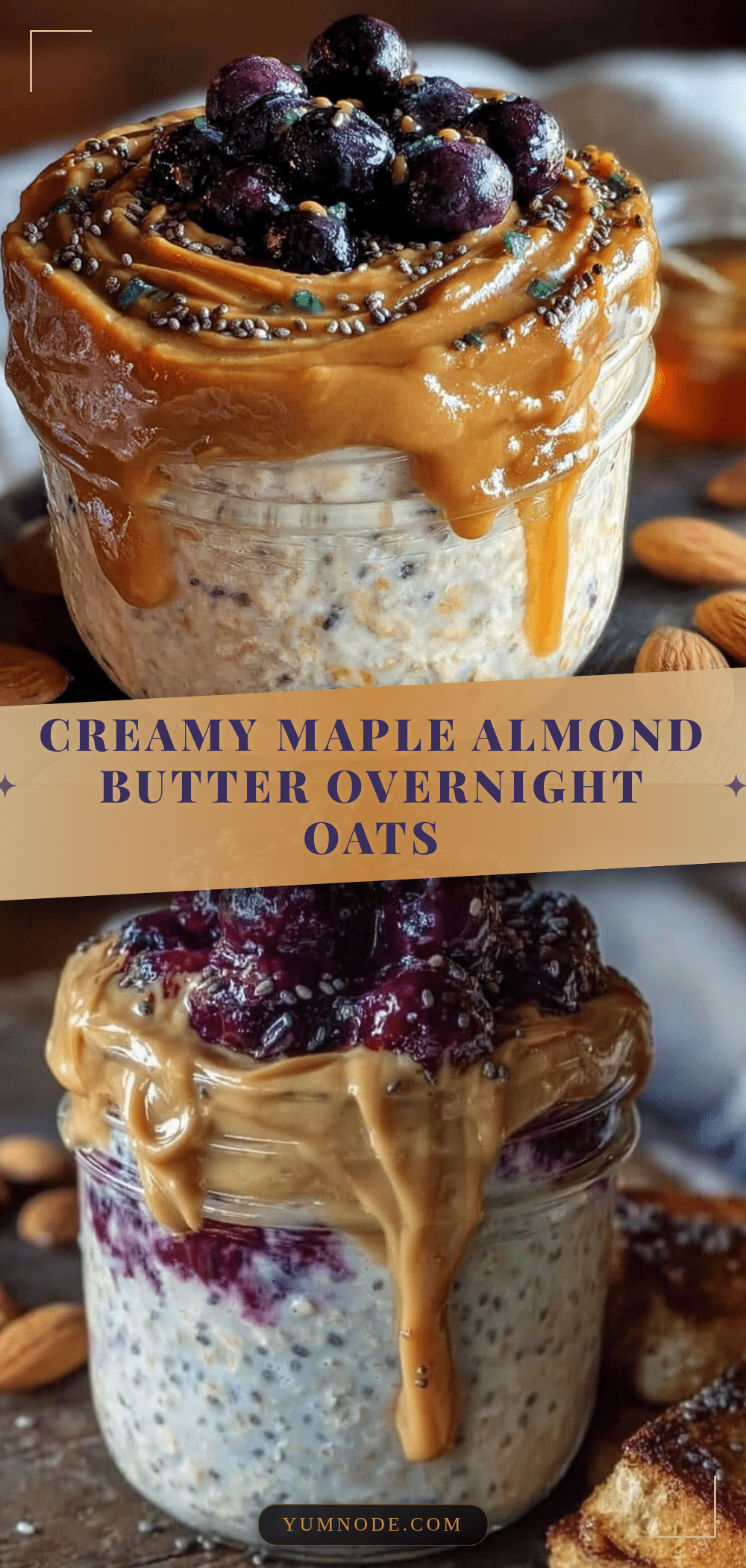 overnight oats with maple almond butter recipe