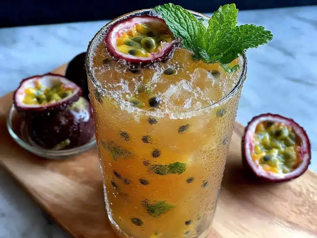 passionfruit green tea refresher - featured image