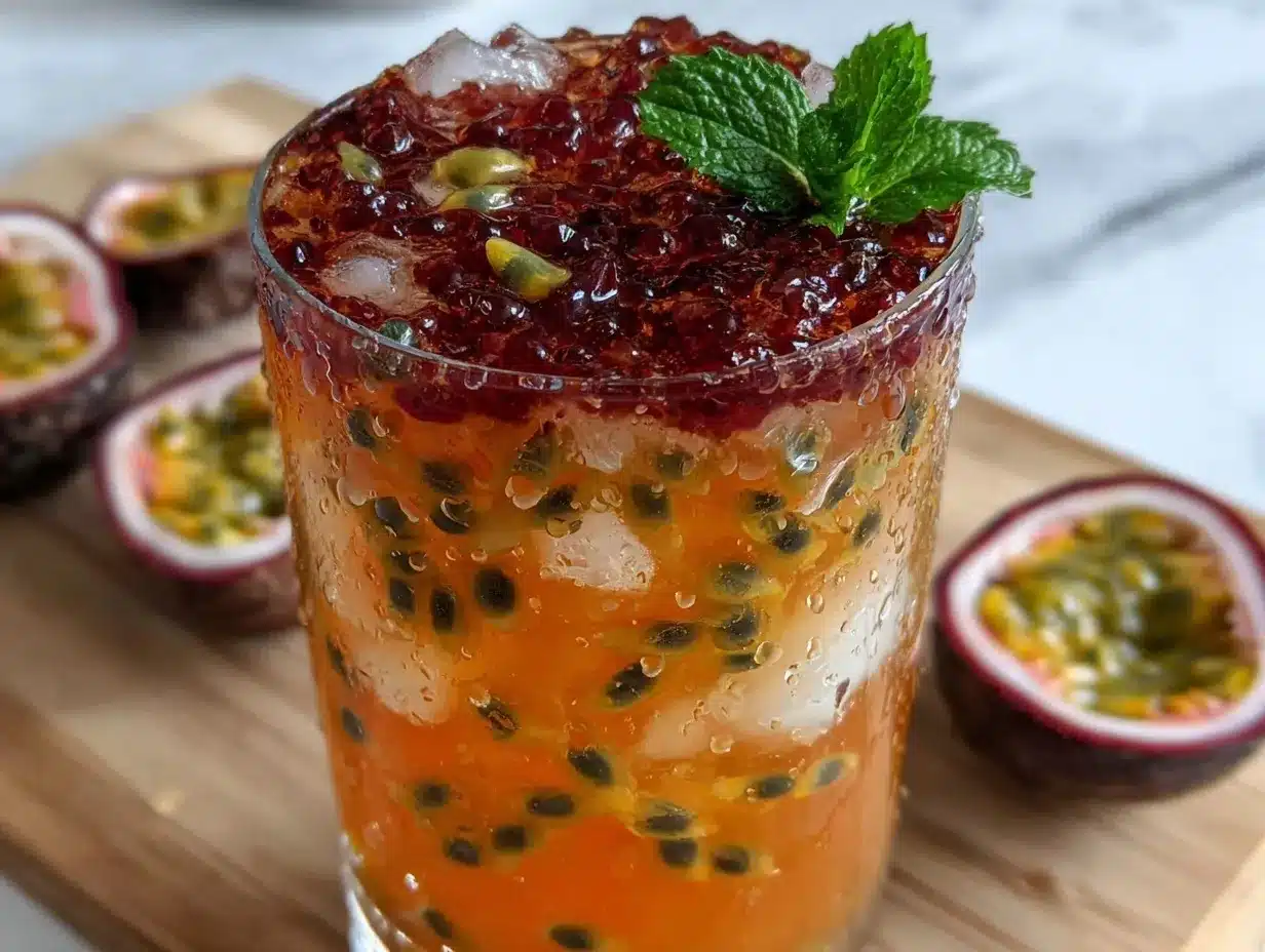 passionfruit green tea refresher preparation steps