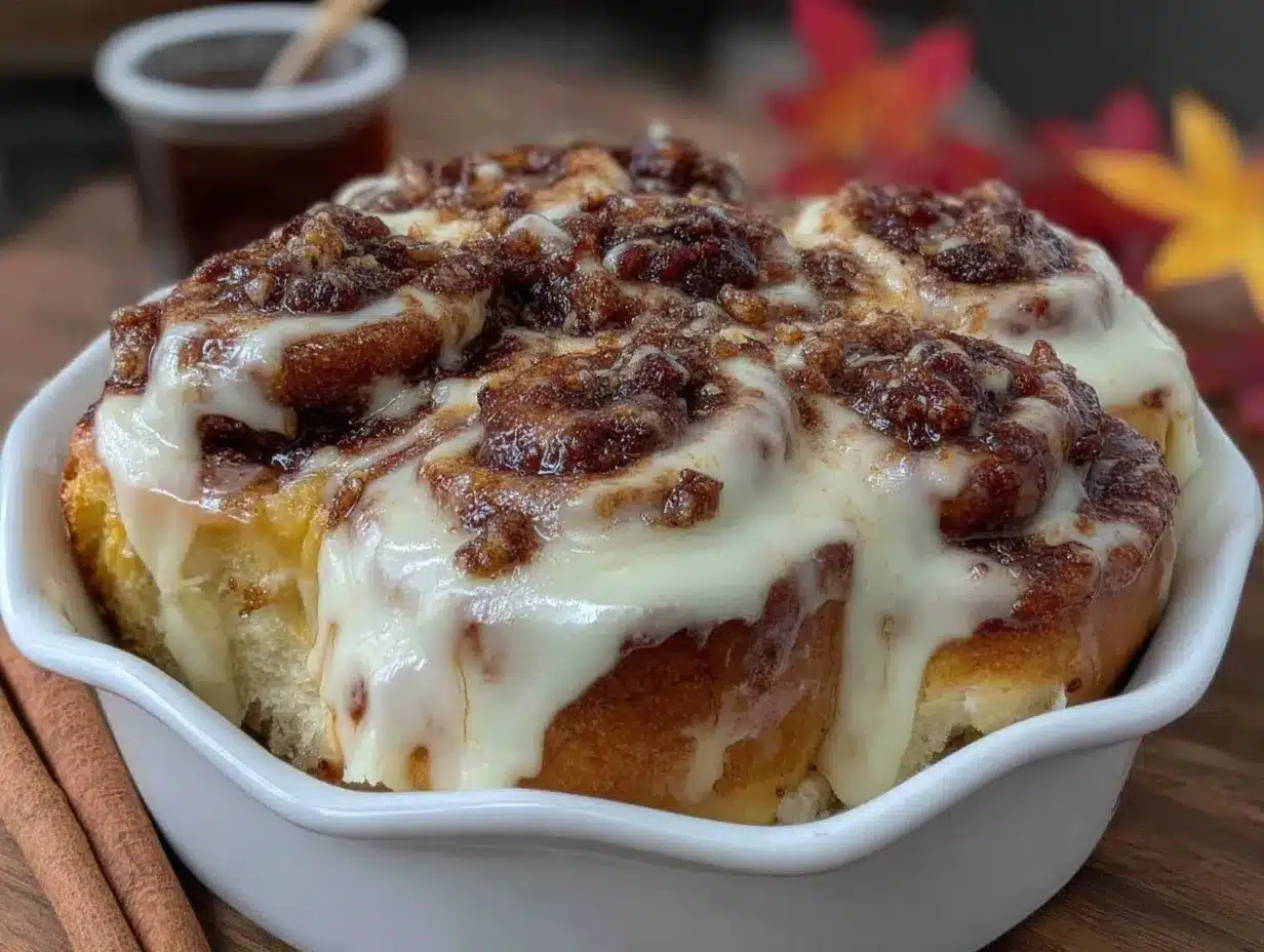 pumpkin spice cinnamon rolls preparation steps