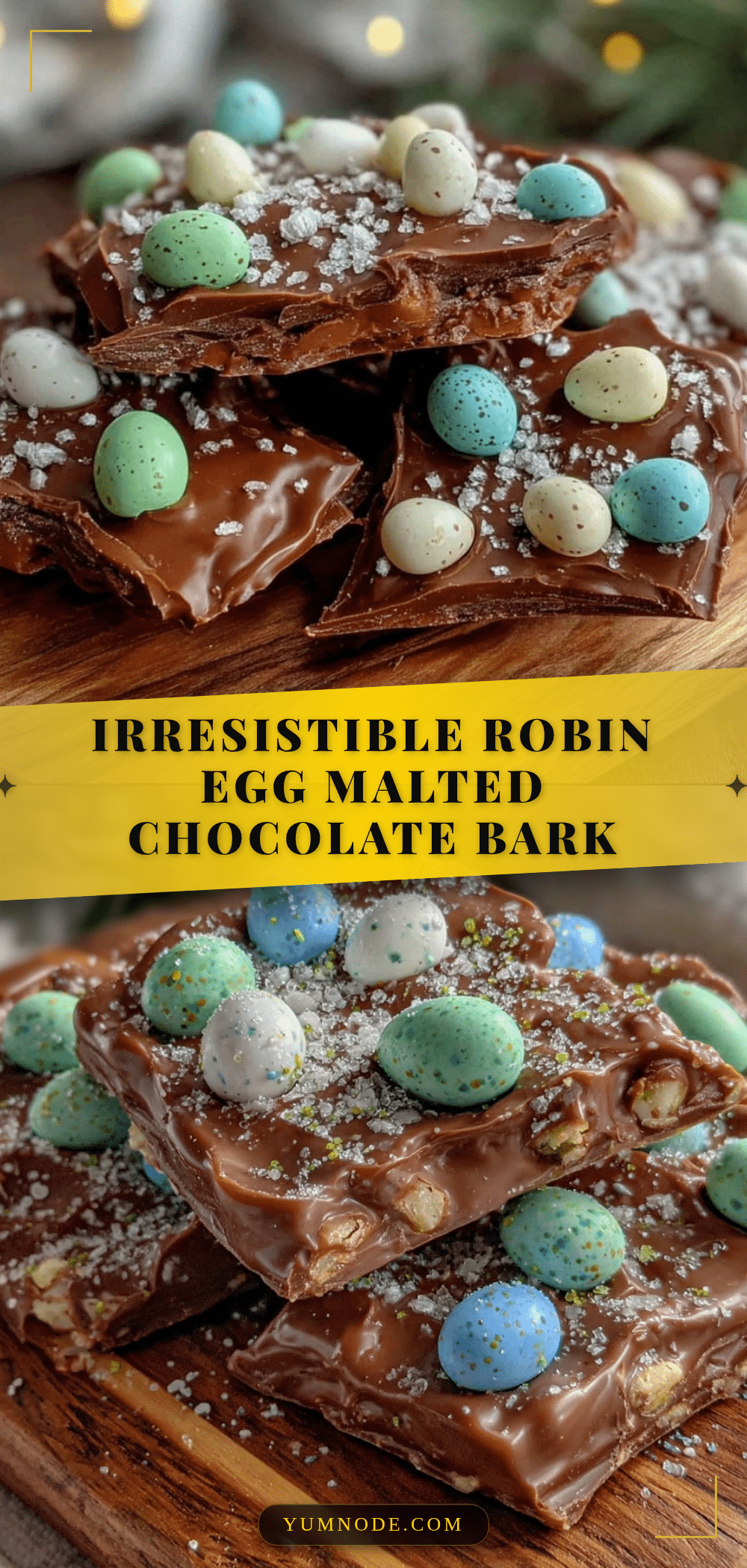 robin egg malted milk chocolate bark recipe