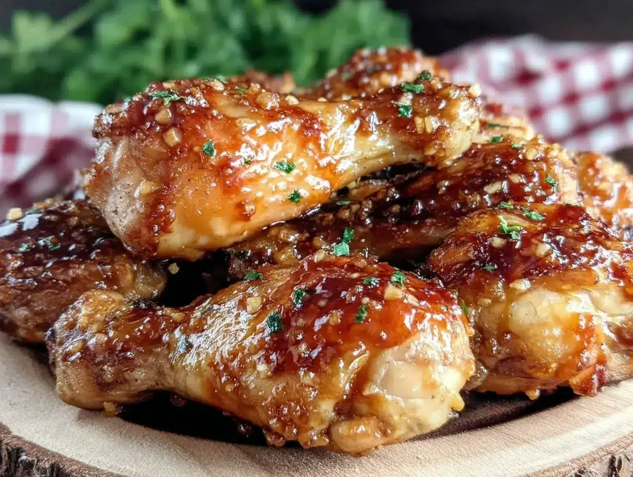 savory crockpot honey garlic drumsticks preparation steps