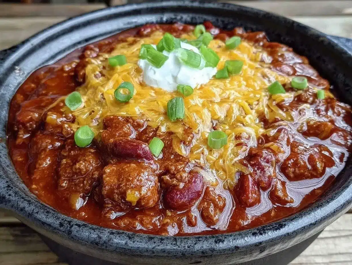 slow cooker tailgate chili preparation steps