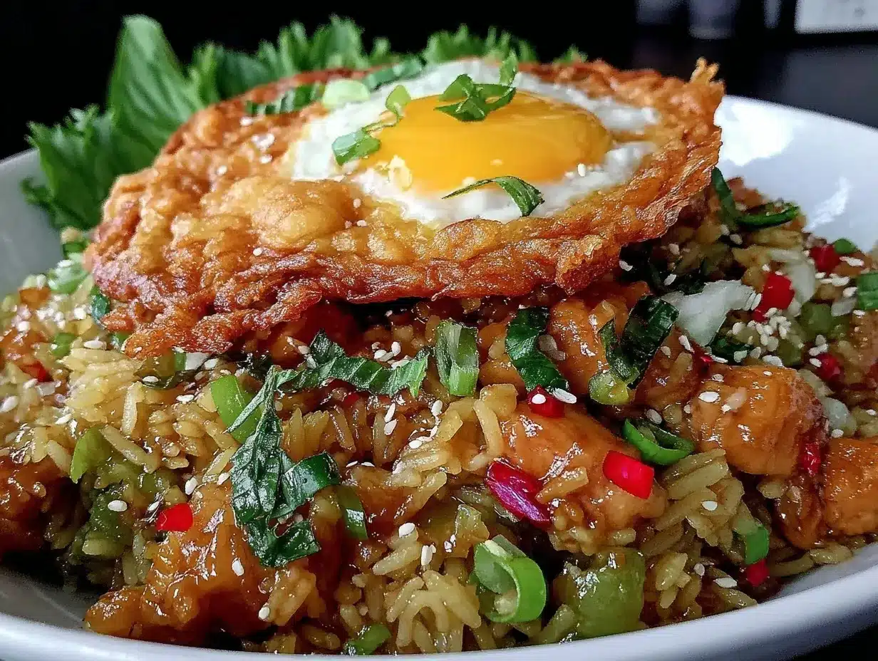 spicy thai basil fried rice preparation steps