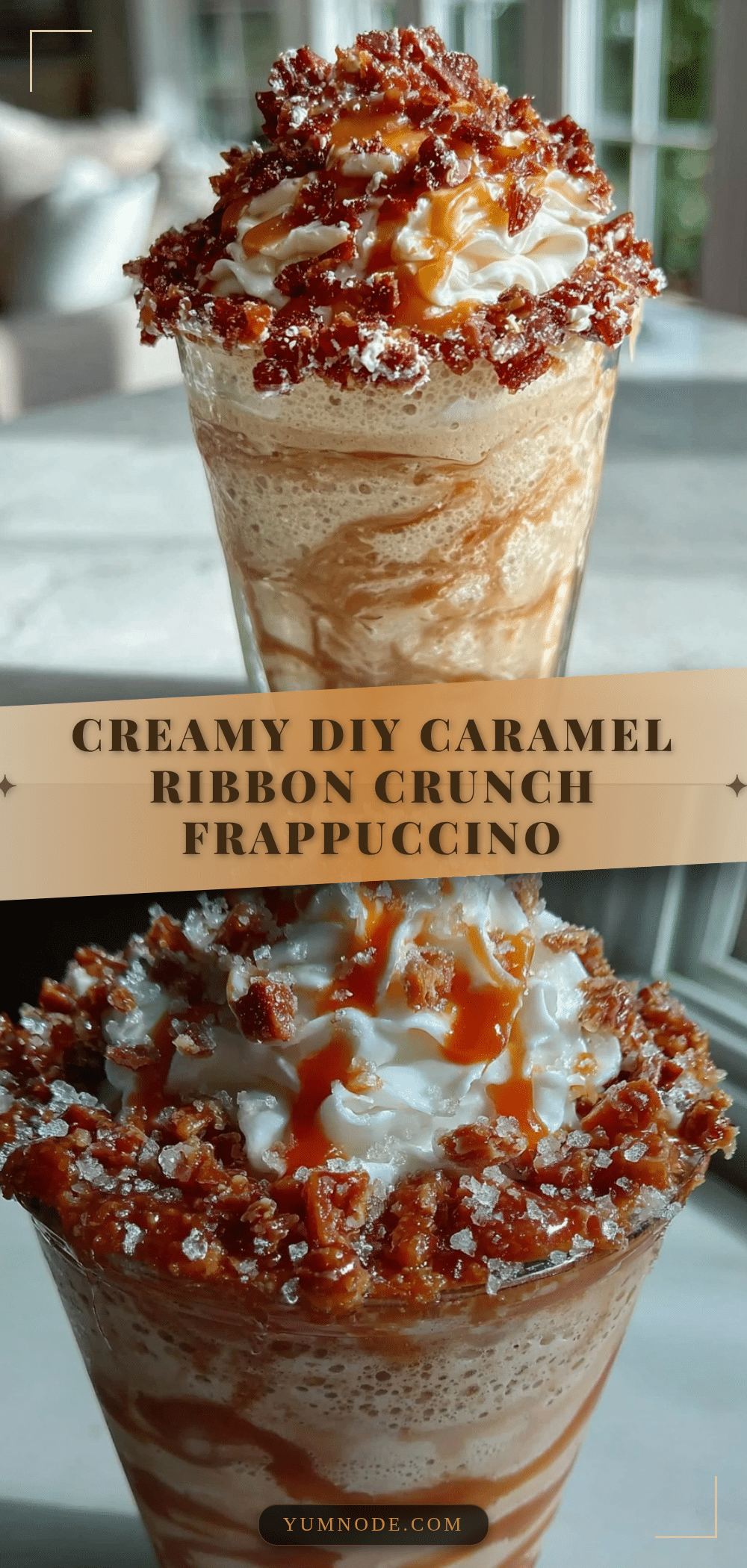 Starbucks Frozen Caramel Ribbon Crunch Frappuccino recipe