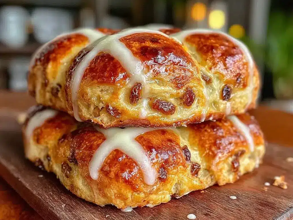 traditional hot cross buns recipe - featured image