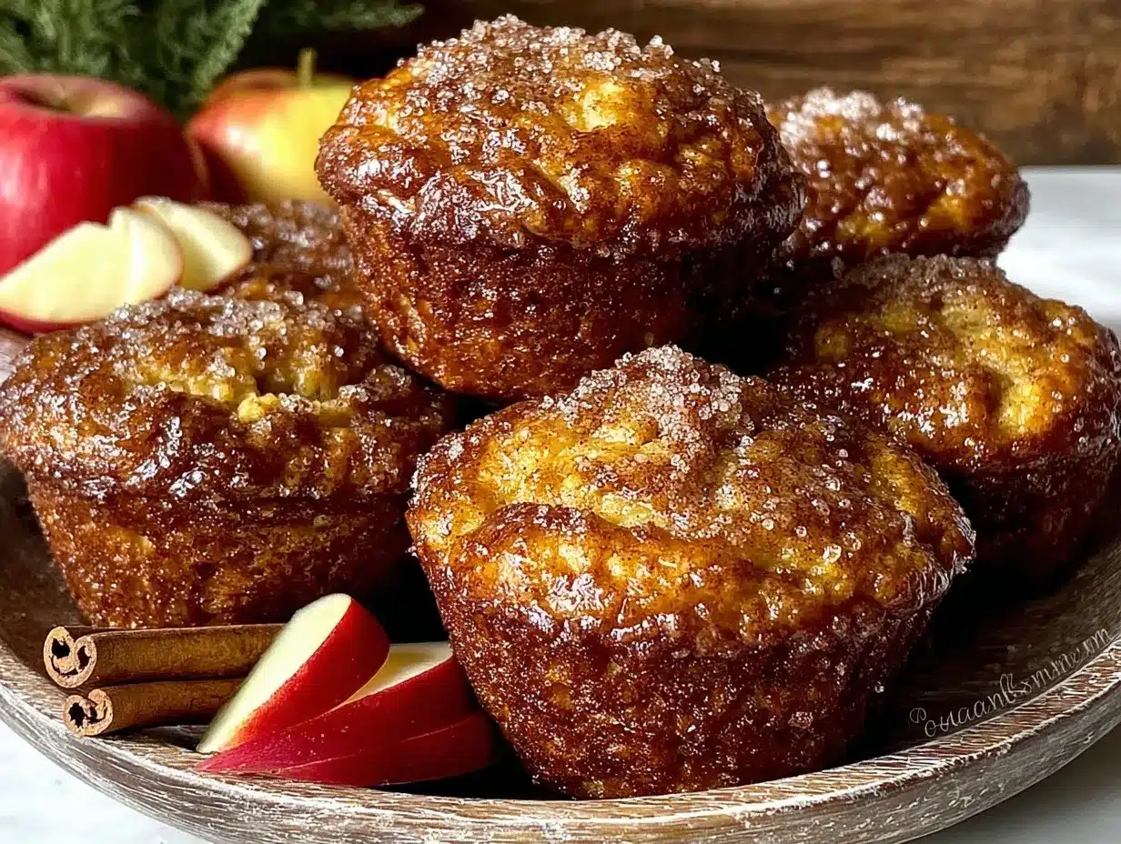 apple cider donut muffins preparation steps