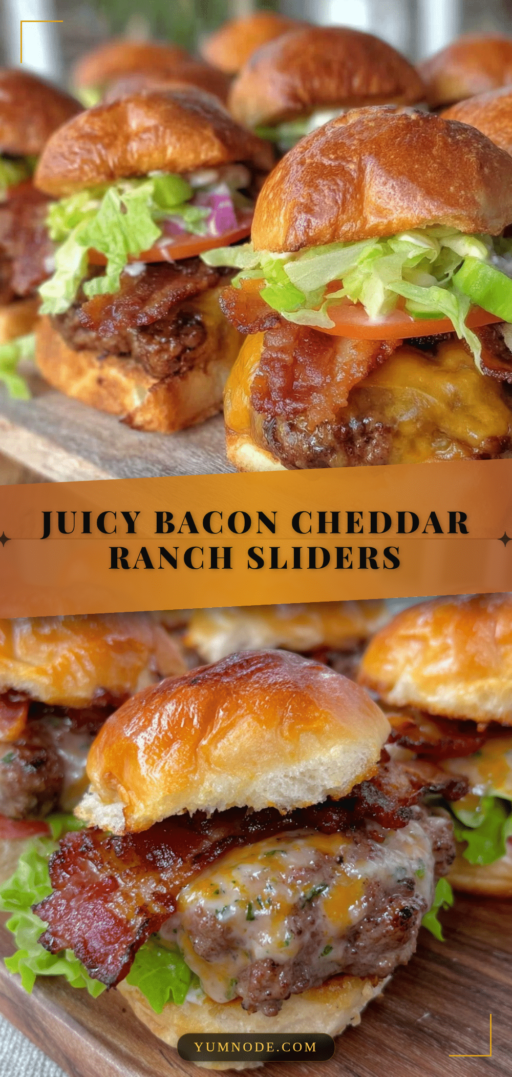 bacon cheddar ranch burger sliders recipe