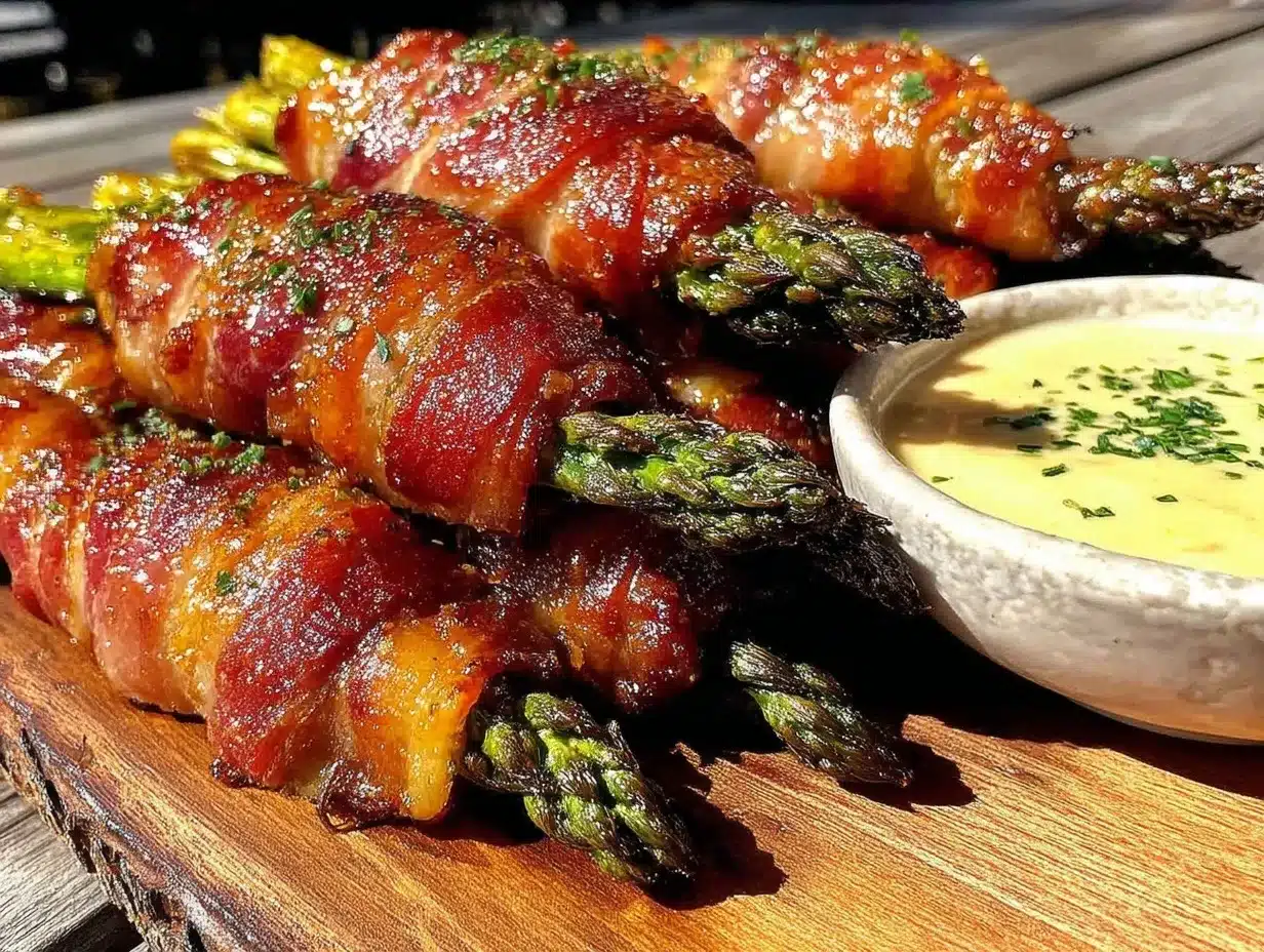 bacon-wrapped asparagus bundles preparation steps