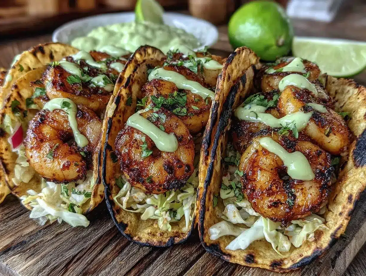Baja-style shrimp tacos preparation steps