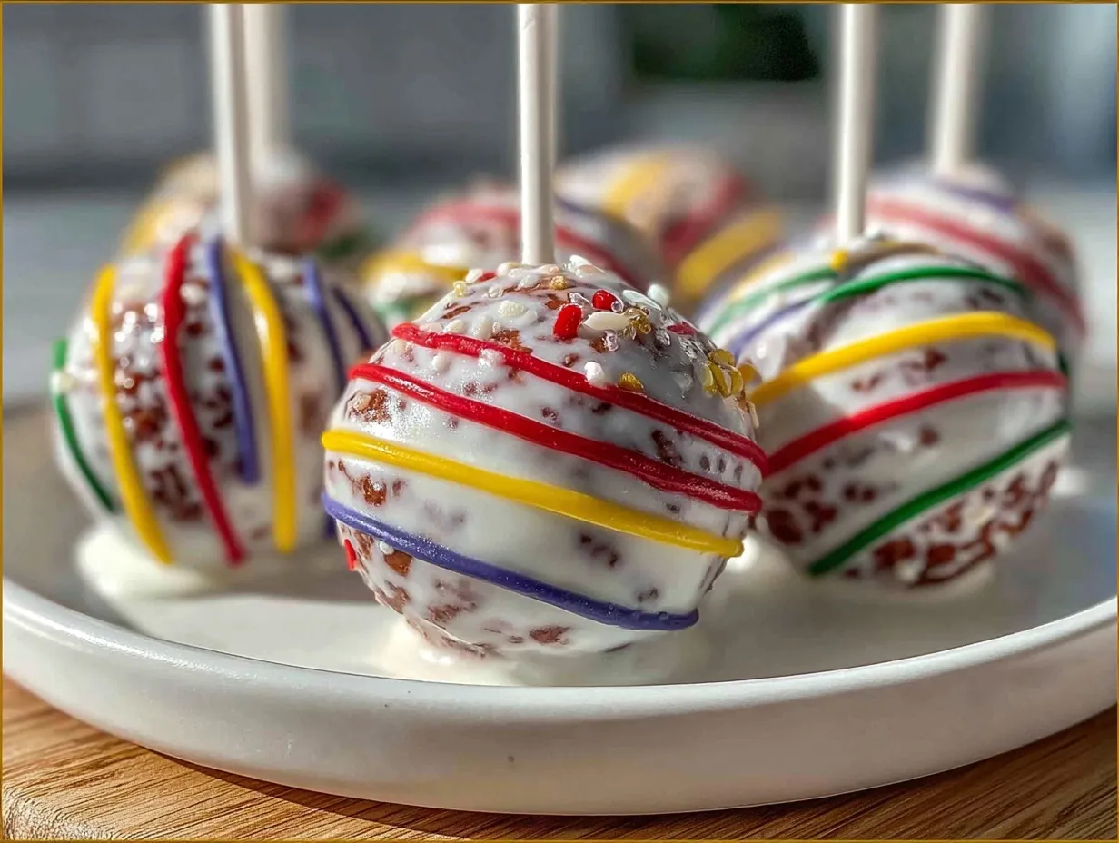 beach ball cake pops preparation steps