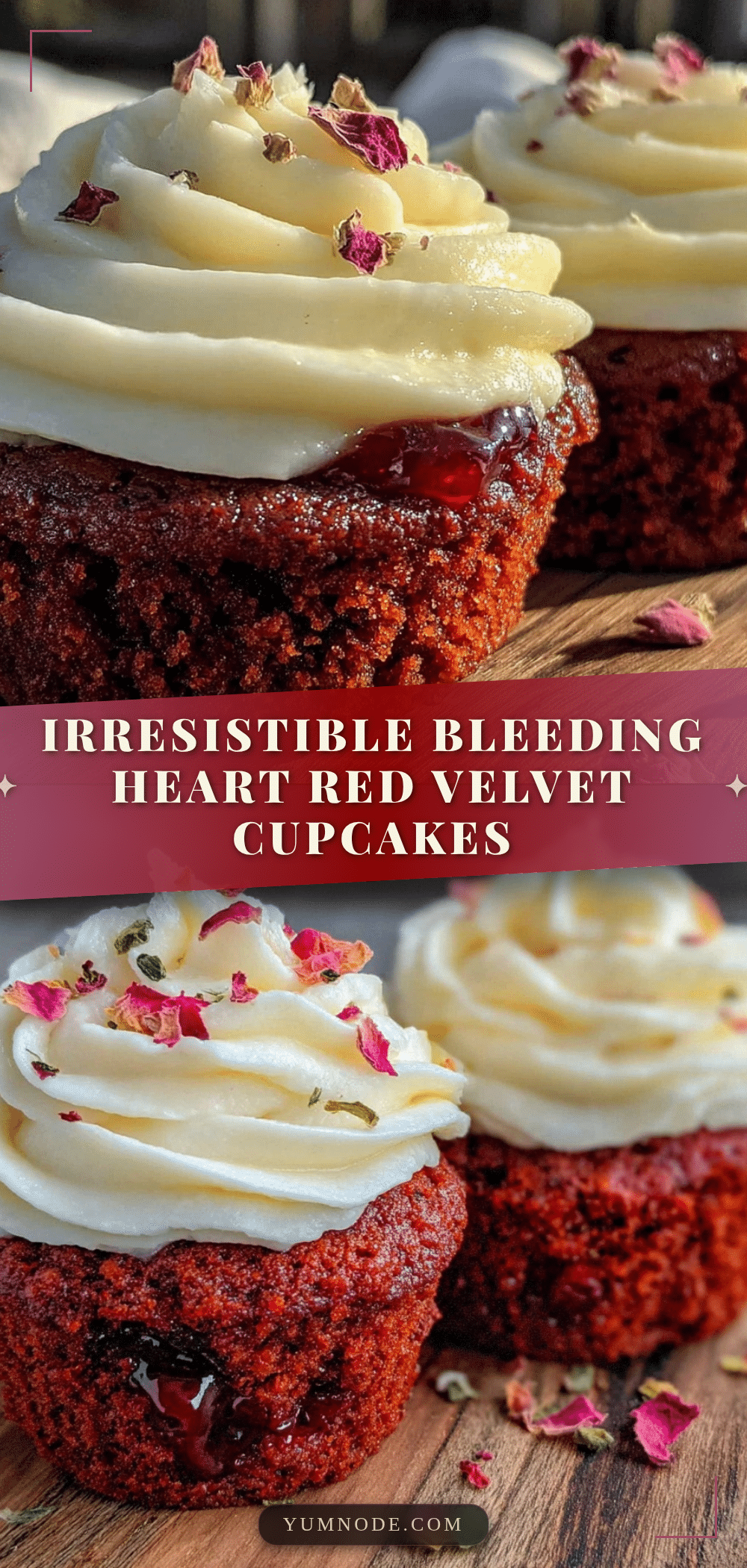bleeding heart red velvet cupcakes recipe