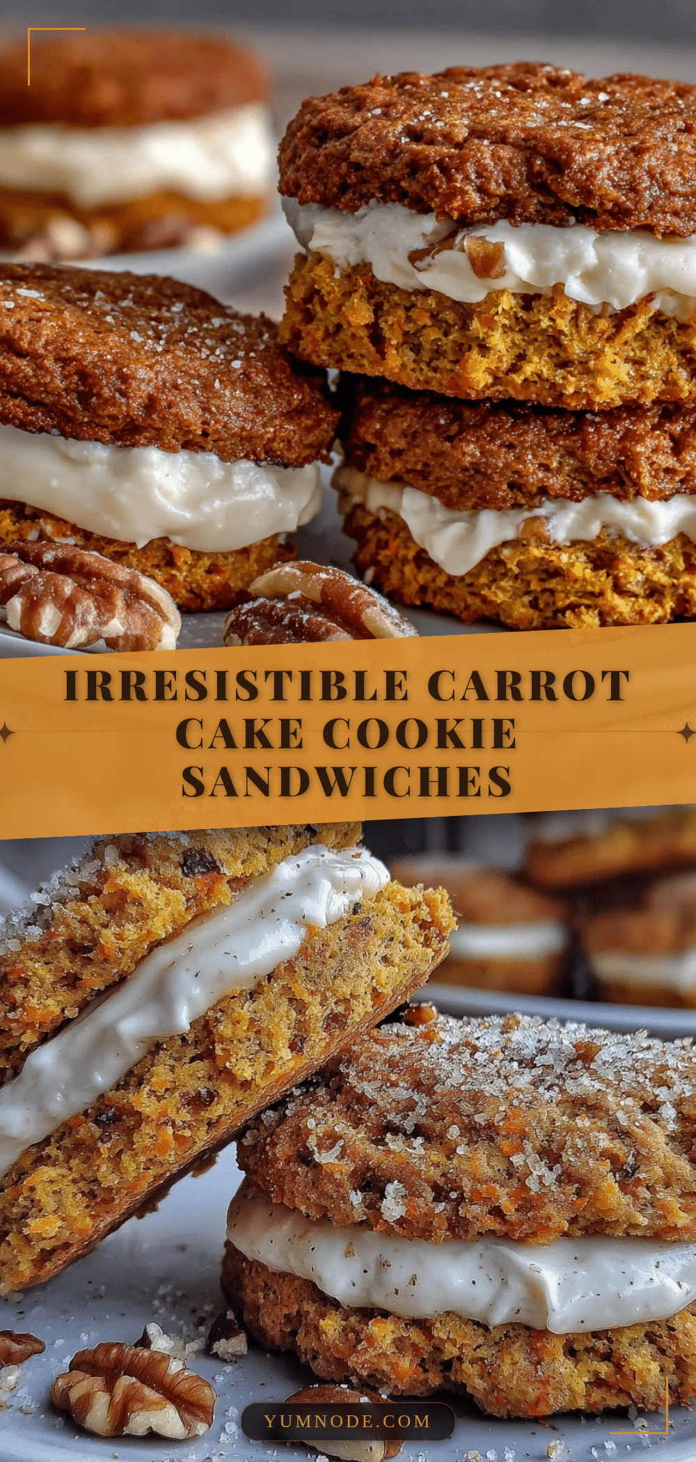 carrot cake cookie sandwiches recipe