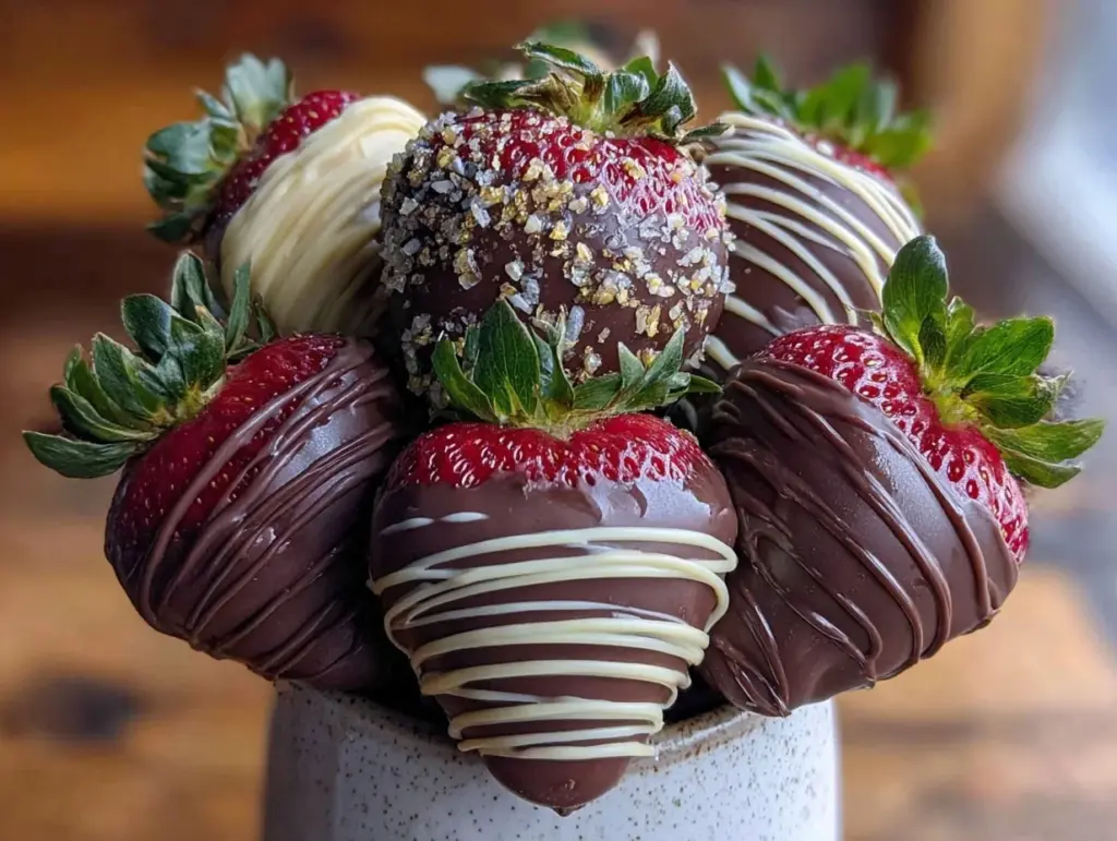 chocolate covered strawberry bouquet - featured image