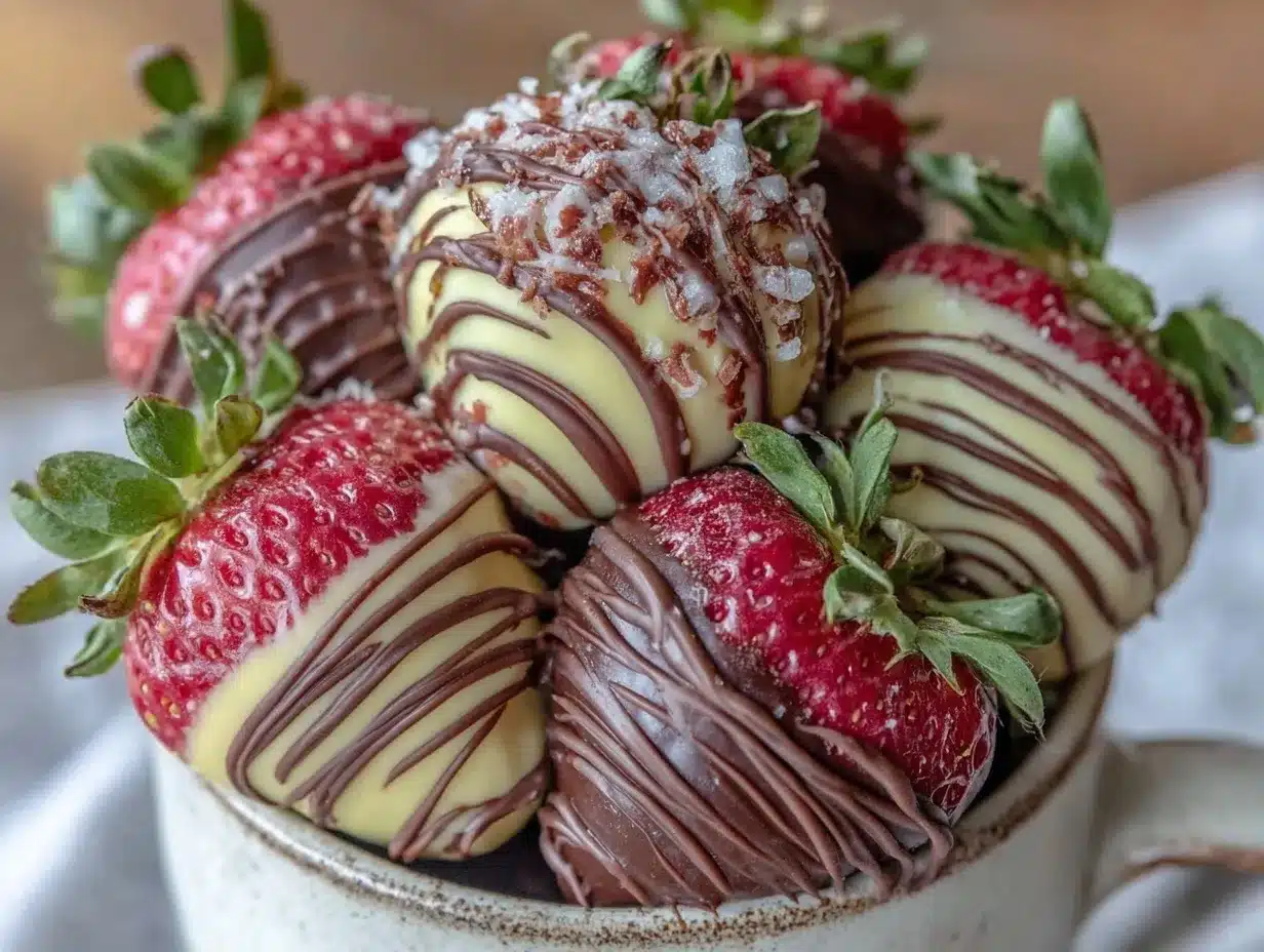 chocolate covered strawberry bouquet preparation steps