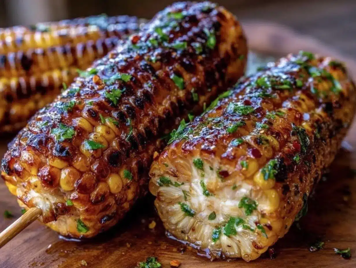cowboy butter grilled corn preparation steps