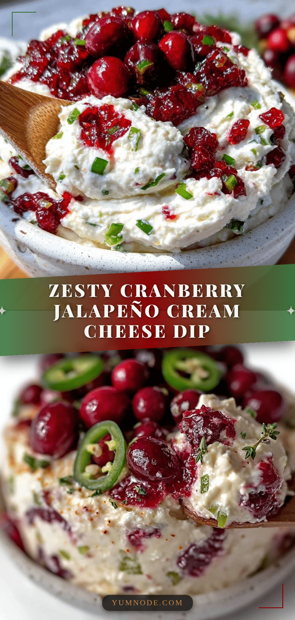 cranberry jalapeño cream cheese dip recipe