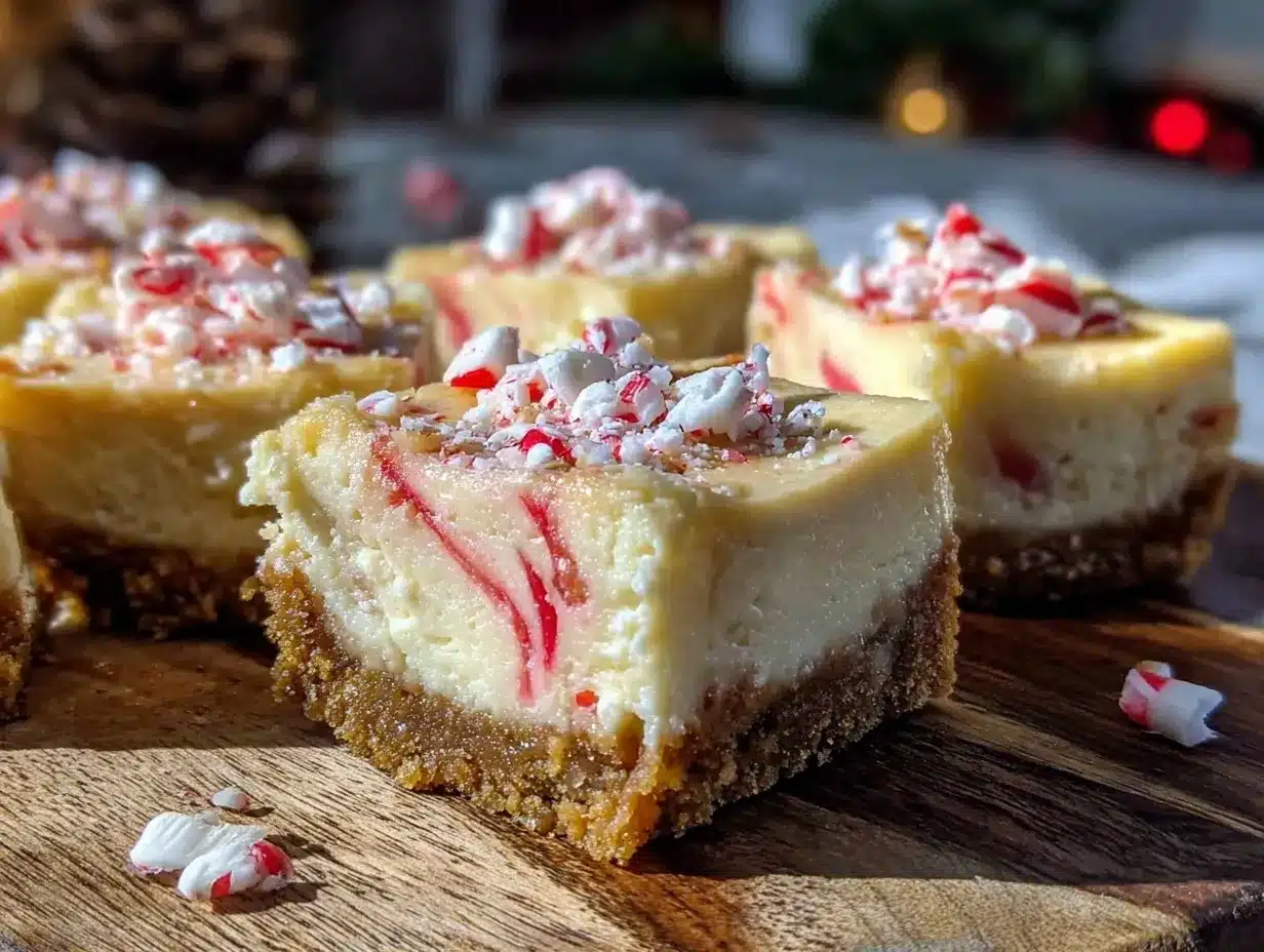 creamy candy cane cheesecake bars preparation steps