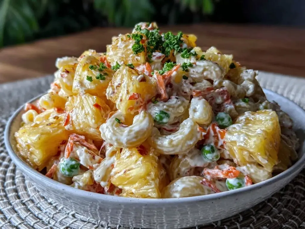 creamy Hawaiian macaroni salad - featured image