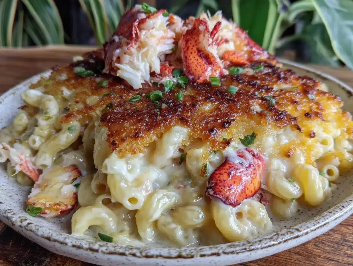 creamy lobster mac and cheese for two preparation steps