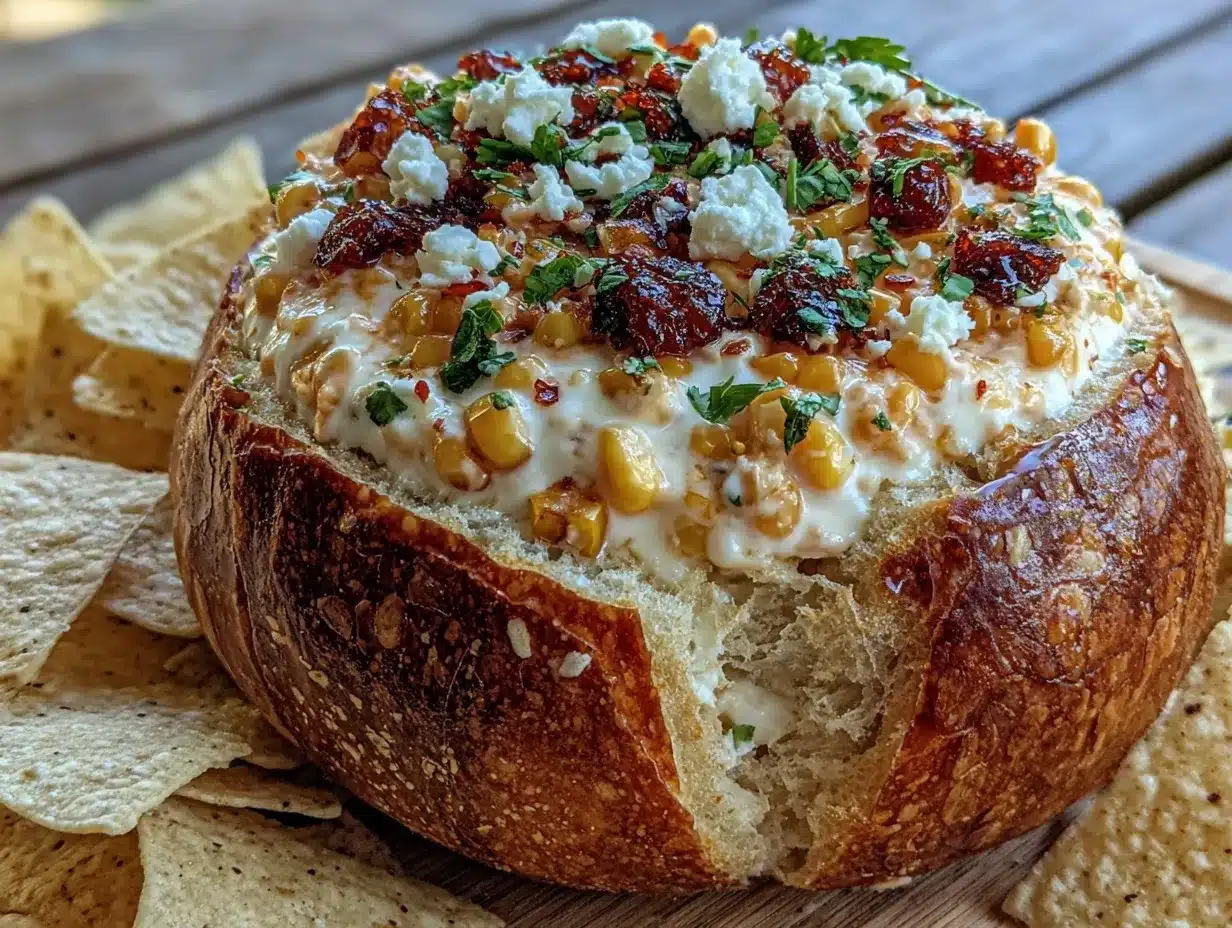 creamy mexican street corn dip preparation steps