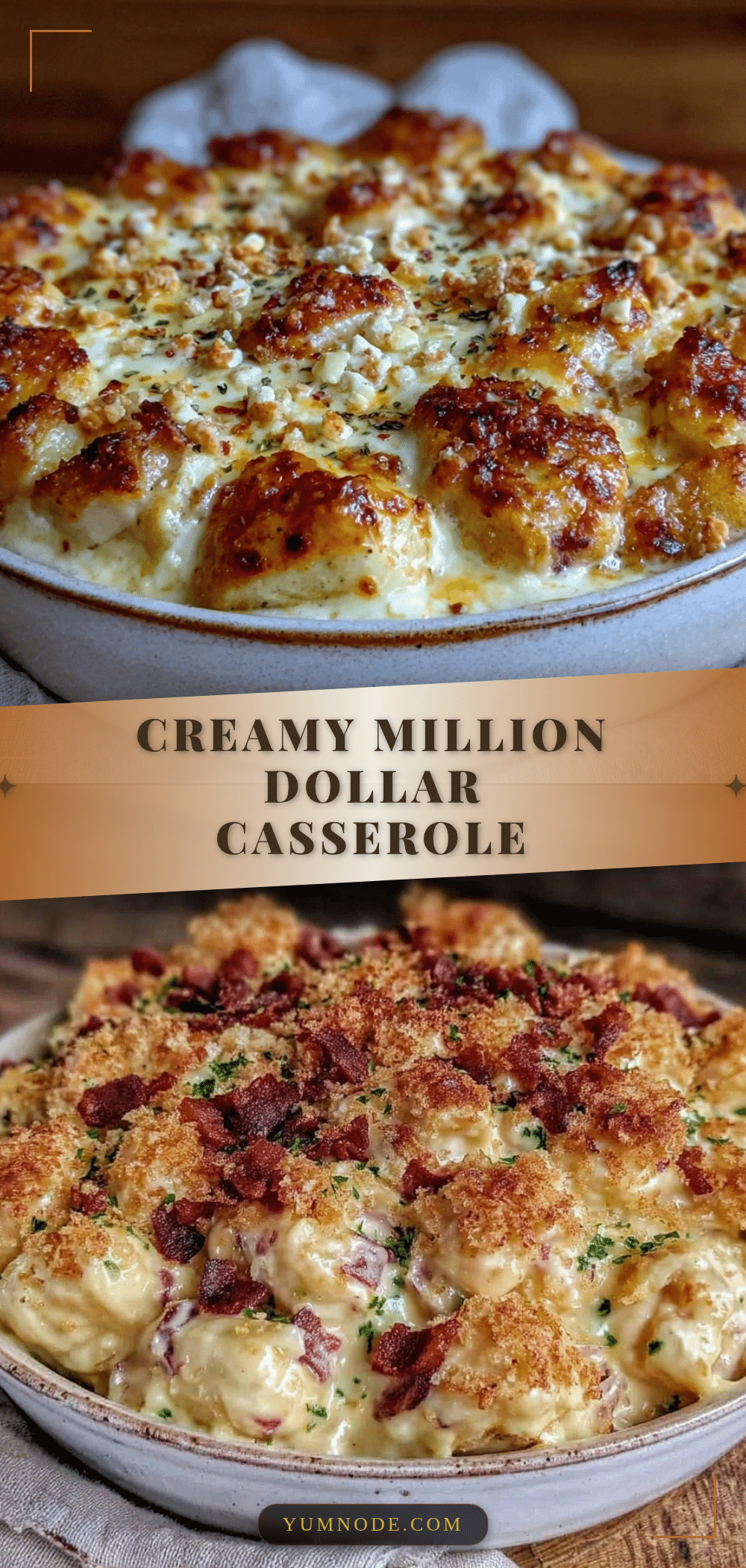 Creamy Million Dollar Chicken Casserole recipe