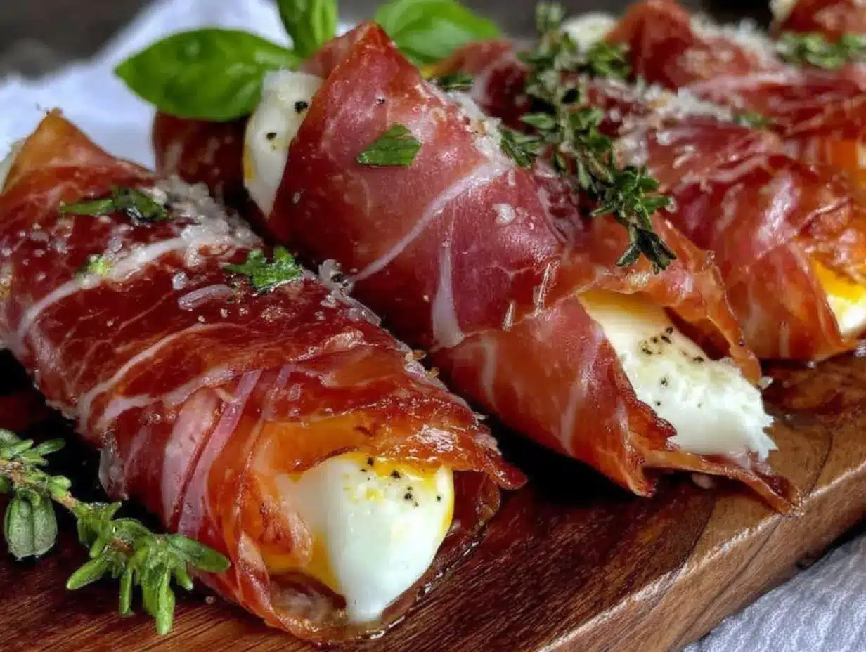 creamy prosciutto and mozzarella appetizers preparation steps