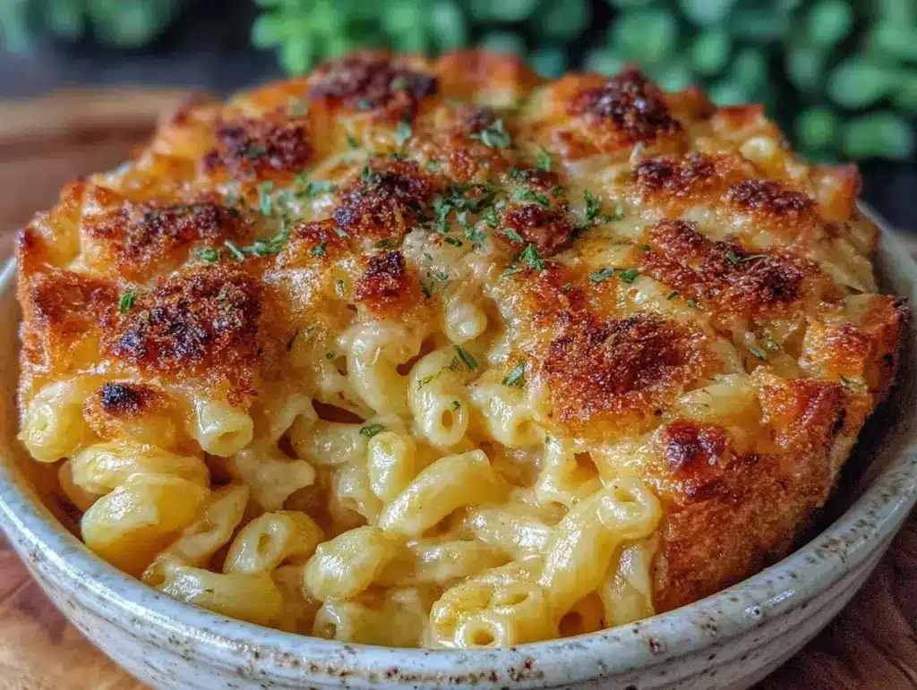 creamy smoked mac and cheese - featured image