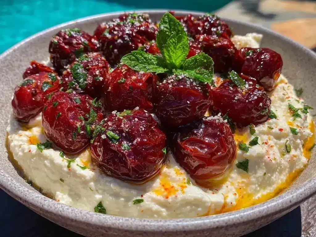 creamy whipped feta dip - featured image