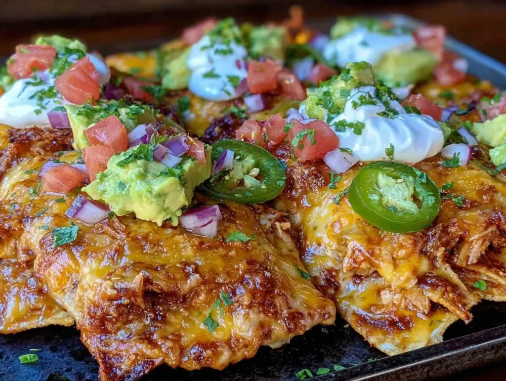 crispy campfire foil packet nachos - featured image