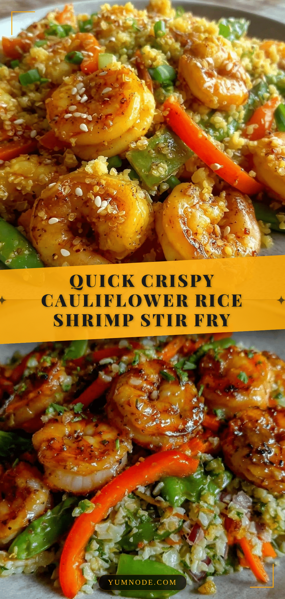 crispy cauliflower rice stir fry recipe