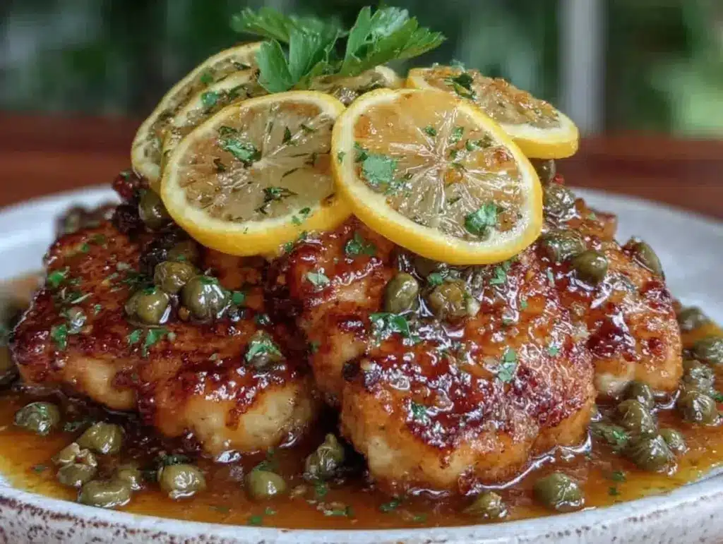 crispy lemon piccata chicken cutlets - featured image
