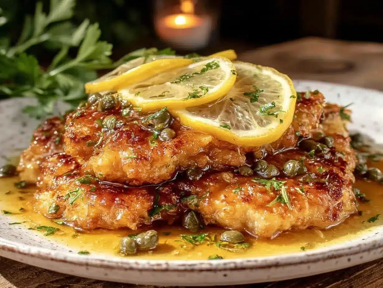 crispy lemon piccata chicken cutlets preparation steps