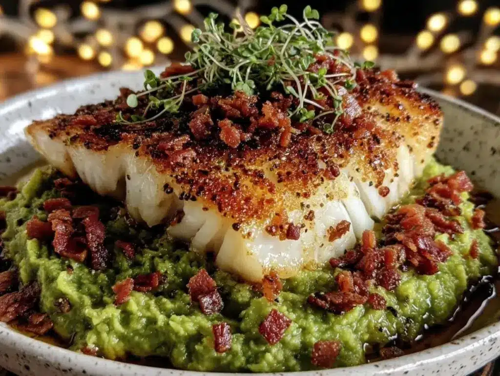 crispy pan-seared halibut - featured image