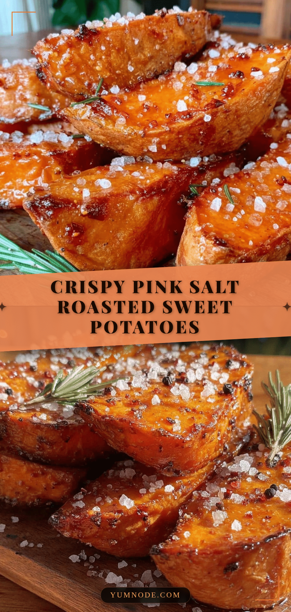 crispy pink salt roasted sweet potato wedges recipe