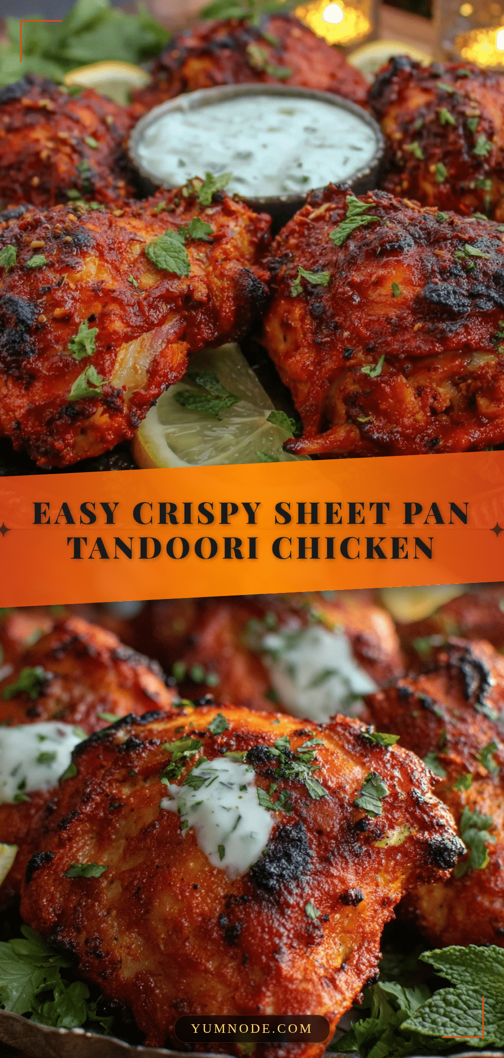 crispy sheet pan tandoori chicken thighs recipe