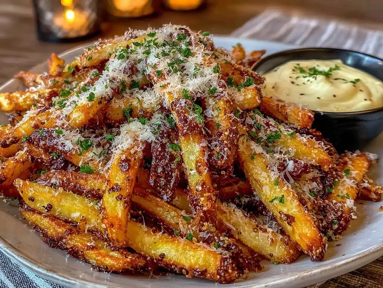 crispy truffle parmesan fries preparation steps