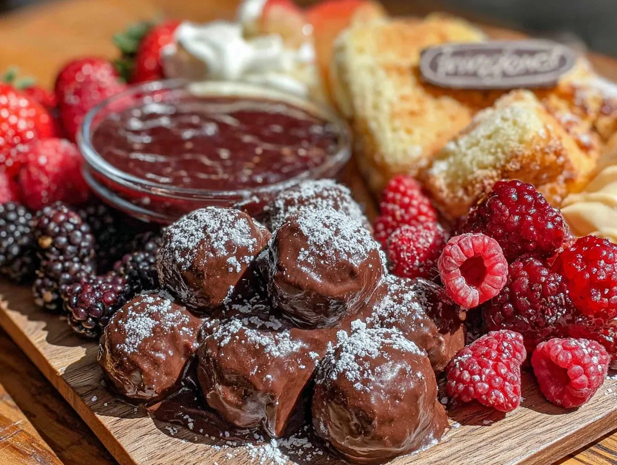 date night dessert charcuterie board for two preparation steps