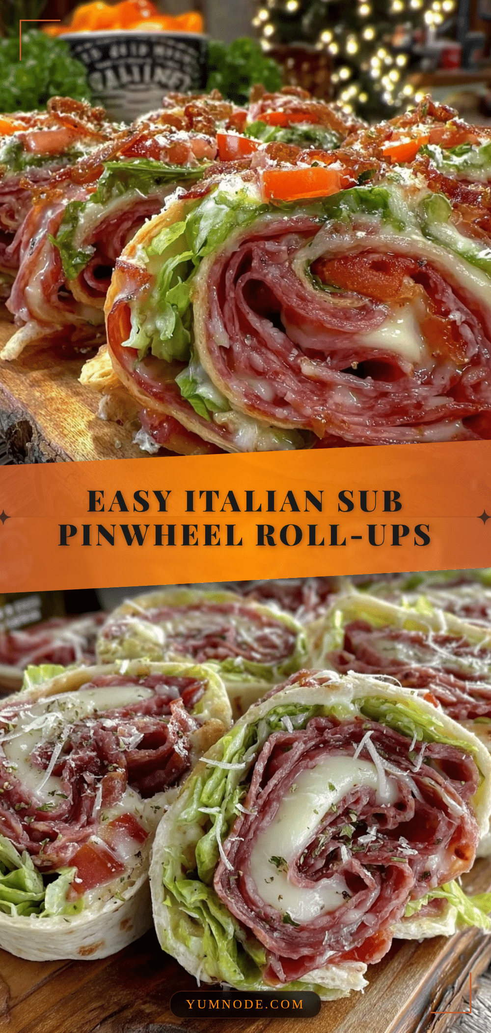 easy italian sub pinwheel roll-ups recipe
