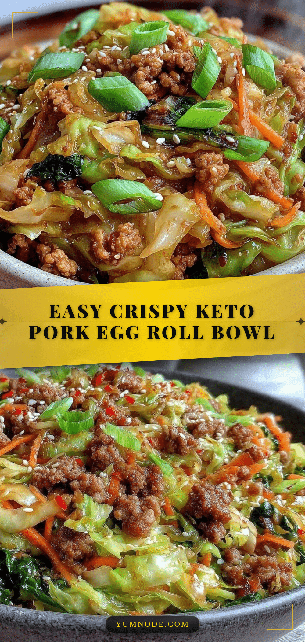 easy keto egg roll in a bowl recipe